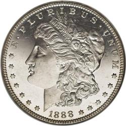 1888 S$1 MS66 Deep Mirror Prooflike NGC. This solidly
