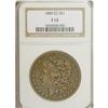 Image 1 : 1889-CC S$1 Fine 12 NGC. Deeply toned rose-gray with z