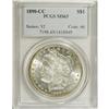 Image 3 : 1890-CC S$1 Tail Bar MS63 PCGS. VAM-4. A Top 100 Varie