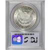 Image 2 : 1890-CC S$1 MS64 PCGS. Autumn-gold toning is mostly li