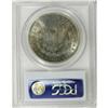 Image 4 : 1891-CC S$1 MS64 PCGS. The dense, elaborate toning ove