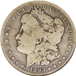 1893-S S$1 Good 6 NGC. Liberty and the date are sharp,