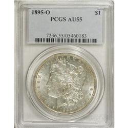 1895-O S$1 AU55 PCGS. This lightly toned semi-key repr