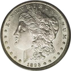 1895-O S$1 AU58 PCGS. Fully lustrous with light silver