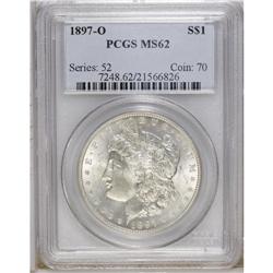 1897-O S$1 MS62 PCGS. Boldly struck, highly lustrous,