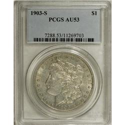 1903-S S$1 AU53 PCGS. Typically struck with significan