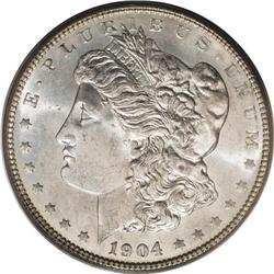 1904 S$1 MS65 PCGS. The 1904 dollar is readily availab