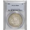 Image 3 : 1881 S$1 PR64 PCGS. The dusky gray-gold reverse comple