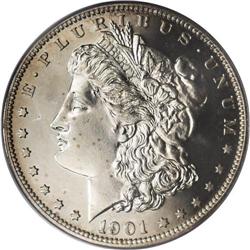 1901 S$1 PR64 Cameo PCGS. Impressively detailed on bot