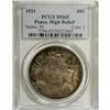 Image 1 : 1921 S$1 MS65 PCGS. This softly lustrous Gem has the d