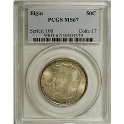 1936 50C Elgin MS67 PCGS. Well struck with this issue'