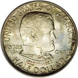 1922 50C Grant no Star MS67 PCGS. This Superb Gem exam