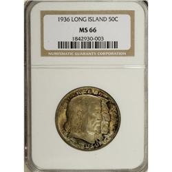 1936 50C Long Island MS66 NGC. A well struck and lumin