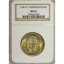 1946 50C Booker T. Washington MS67 NGC. This highly lu