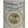 Image 1 : 1936 50C Wisconsin MS67 PCGS. Highly lustrous with a t