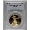 Image 1 : 2001-W G$50 One-Ounce Gold Eagle PR70 Deep Cameo PCGS.