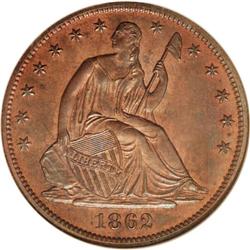 1862 50C Half Dollar, Judd-294, Pollock-352, Low R.7,