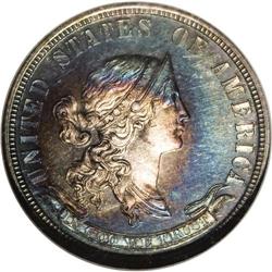 1869 25C Standard Silver Quarter Dollar, Judd-727, Pol