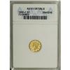 Image 1 : 1850-C G$1 --Cleaned--ANACS. AU53 Details. Variety 3-C.