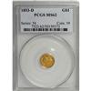 Image 3 : 1850-O G$1 MS61 NGC. A slight rim disturbance at 1:30