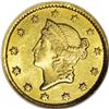 Image 1 : 1852-C G$1 MS62 NGC. Variety 7-H. A bit weak on some o