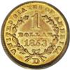 Image 2 : 1853-D G$1 MS62 PCGS. Variety 5-G, the only known vari