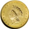 Image 1 : 1855 G$1 MS63 NGC. A vibrant and frosty representative
