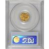 Image 2 : 1856 G$1 Slanted 5 MS64 PCGS. Satiny luster enhances b