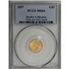 Image 1 : 1857 G$1 MS64 PCGS. This shining Choice representative