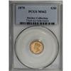 Image 1 : 1870 G$1 MS62 PCGS. A well-defined yellow-orange repre