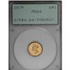 Image 1 : 1879 G$1 MS64 PCGS. A gleaming Choice example, well st
