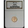 Image 3 : 1881 G$1 MS68 NGC. Jeff Garrett and Ron Guth (2006) no
