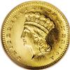 Image 1 : 1886 G$1 MS66 Prooflike NGC. Gorgeous bright brass-gol
