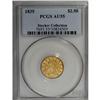 Image 1 : 1835 $2 1/2 AU55 PCGS. McCloskey-1, R.2. Wide AM in AM