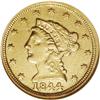 Image 1 : 1844-C $2 1/2 --Cleaned--ANACS. AU50 Details. Variety 6