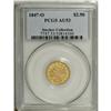 Image 1 : 1847-O $2 1/2 AU53 PCGS. Variety Two. This lightly wor