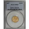 Image 1 : 1897 $2 1/2 MS63 PCGS. Select with vibrant luster. The