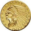 Image 1 : 1911-D $2 1/2 --Cleaned--ANACS. AU53 Details. This yell