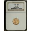 Image 1 : 1912 $2 1/2 MS64 NGC. Shining wheat-gold surfaces grea