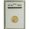 Image 1 : 1927 $2 1/2 MS64 ANACS. Boldly struck with sparkling m