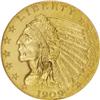 Image 1 : 1909 $2 1/2 PR65 NGC. Unlike the prior year 1908 India