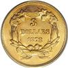 Image 2 : 1878 $3 MS62 PCGS. An unworn representative of this la
