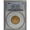 Image 1 : 1834 $5 Plain 4 AU53 PCGS. First Head, Breen-6501, McC