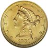 Image 1 : 1881 $5 MS65 NGC. With the highest mintage of the LIbe