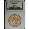 Image 1 : 1854-S $20 AU53 NGC. A luminous first-year example fro