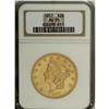 Image 1 : 1857 $20 AU55 NGC. Softly struck with pleasing luster
