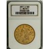 Image 1 : 1857-S $20 AU55 NGC. This Choice AU representative exh