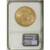 Image 2 : 1857-S $20 AU58 NGC. Softly lustrous with just a hint