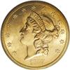 Image 1 : 1857-S $20 Spiked Shield MS63 PCGS. Variety 20A. SSCA
