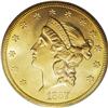 Image 1 : 1857-S $20 Spiked Shield MS64 PCGS. Ex: S.S. Central A